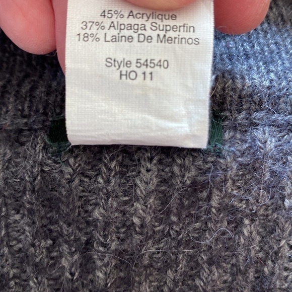 J. Crew Ribbed Open Front Alpaca Merino Wool Blend Cardigan, Size X-Small - Picture 8 of 9